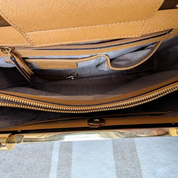 Michael Kors Tan Luggage Tilda Textured Leather Purse - Picture 3 of 4